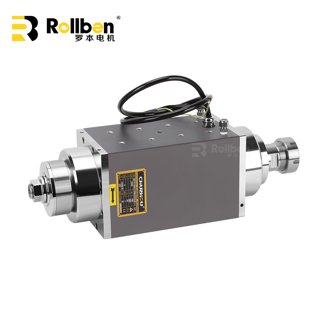 HM7171-0.3-4.0 非标定制研磨抛光双头风冷主轴电机