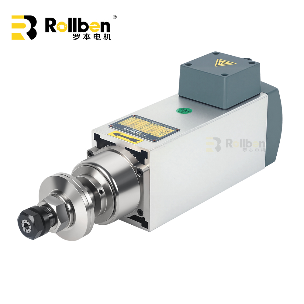 HM4653-0.3-1.5 非标定制研磨切割双出轴风冷主轴电机